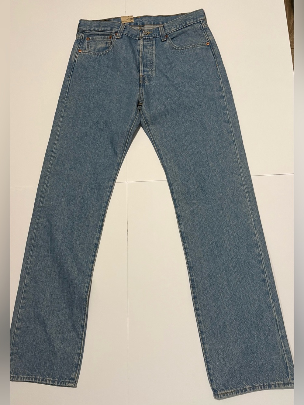 Levi’s 501 Original Fit Light Wash Stretch Jeans NWT 32x34